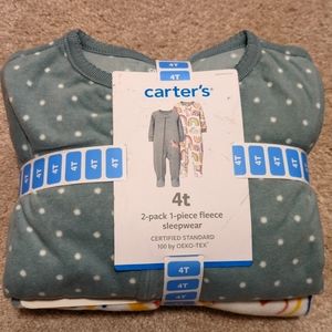 2-pack 1 piece fleece sleepwear